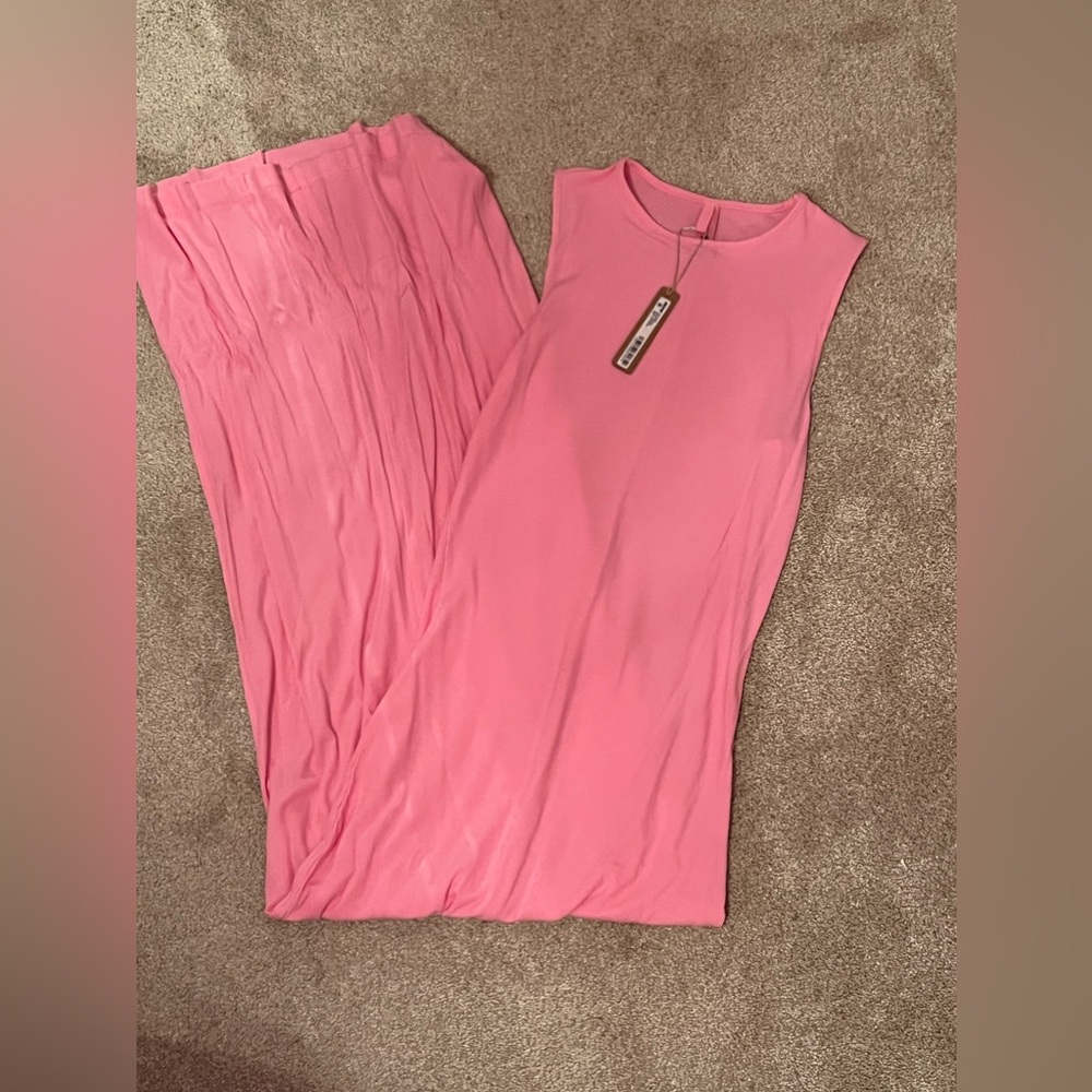 NWT NEW SKIMS COTTON CANDY SOFT LOUNGE DRESS